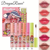 Dragon Ranee Silky Matte Surface Moisturizing Lip Tint Set - 6Pcs